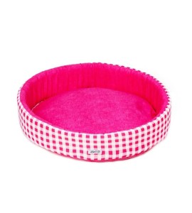 Cama Redonda Fábrica Pet Rosa para Cães e Gatos